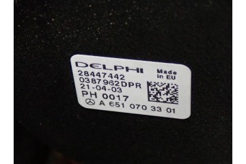 ENGINE PUMP 651958 FWD MERCEDES SPRINTER W907 W910 2 2 CDI 143KM 21R FV Catalog number of the original WERSJA EUROPEJSKA EUROPA 