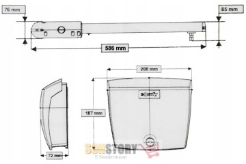 Drive for gate automatic motor set SOMFY SGS201 M Catalog number of the part SGS201