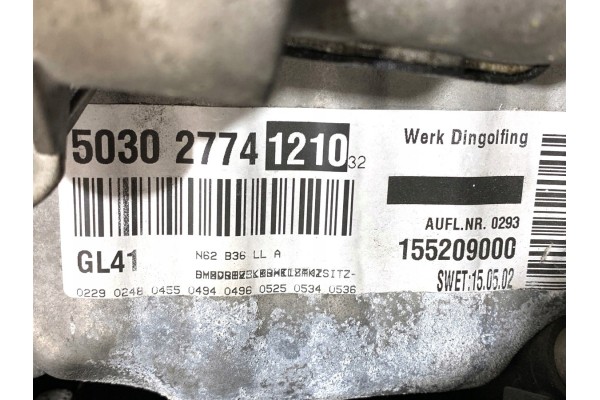 BMW ENGINE 3 6 272KM N62B36A 01 09 E65 Engine type gasoline powered