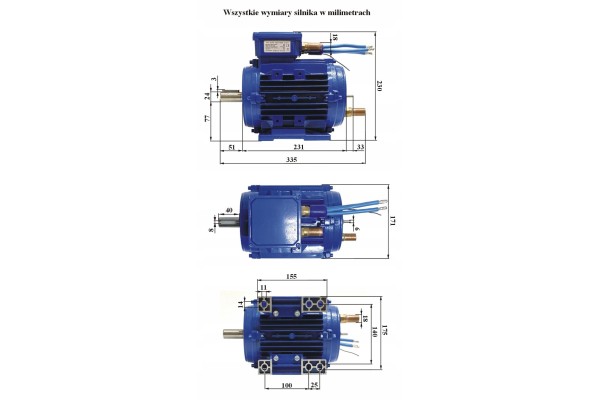 Electric motor for boat pontoon yacht car bus quada buggy Car type passenger cars