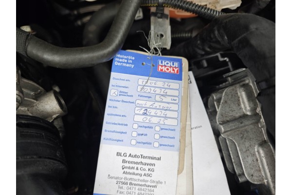 OPEL ASTRA K 15 21 1 6 CDTI COMPLETE ENGINE B16DTE 129tys 2018r 81kw 110HP Engine type diesel