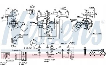 TURBOCHARGER TURBINE 93172 NISSENS AUDI SEAT Product weight with unit packaging 9 kg