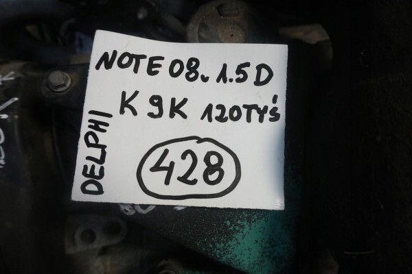 NISSAN NOTE E11 ENGINE 1 5 Dci k9k INJECTOR BLOCK 2008year Quality of parts according to GVO Q original with factory logo OEM OE