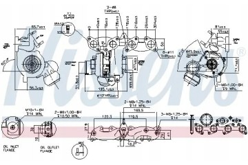 TURBOCHARGER TURBINE 93135 NISSENS AUDI SEAT Product weight with unit packaging 9 kg