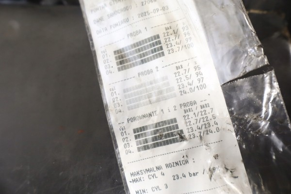ENGINE CITROEN C3 PICASSO 1 6HDI 88KM 10JBBK TEST FILM Packaging status replacement