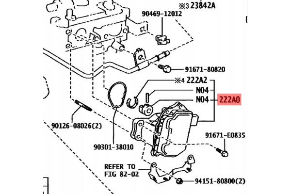 Junta Solenoide de Tiempo Variable VALVEMATIC (VVT) 222A0-37025 - OEM 