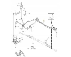 VOLVO XC60 I XC70 OE tank power steering cable