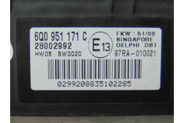 6Q0951171C MODULO ELECTRONICO VOLKSWAGEN POLO IV (9N3)