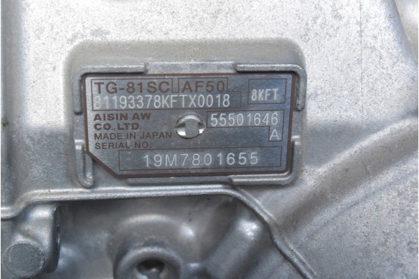 AISIN TG-81SC GM AF50 8KFT 55501646 para OPEL INSIGNIA B 2.0D 4X4