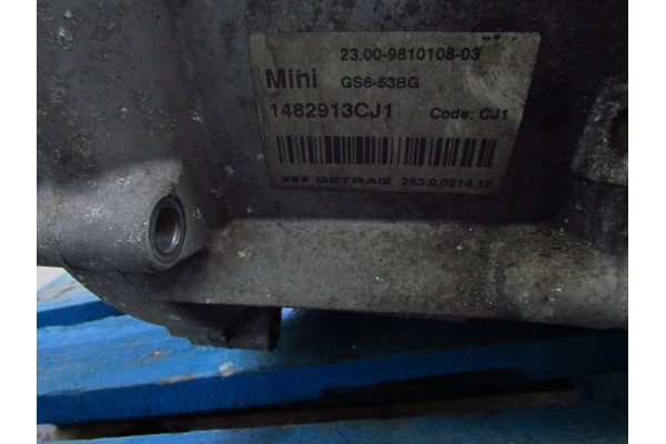 MINI R60 COUNTRYMAN 1 6T 4x4 GEARBOX MANUAL GS6 53BG Catalog number of the original GS6 53BG MINI