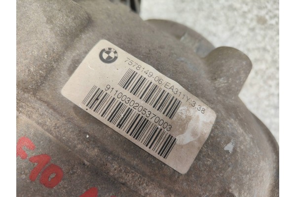 BMW F10 F11 DIFFERENTIAL BRIDGE DIFFERENTIAL REAR 3 38 7578149 N47 N53 N52 B47 Catalog number of the part 7578149