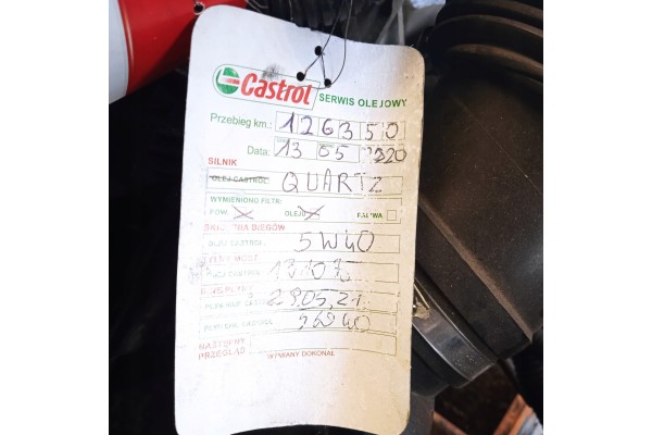 Motor PEUGEOT 307 CITROEN 1.6 16V NFU 10FX40 306600 Gasolina