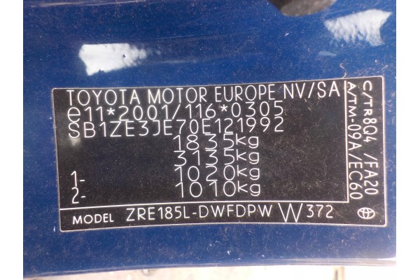 Soporte de motor A1ZR - F12U 151 para Toyota Auris 2018 1.6 gasolina 1