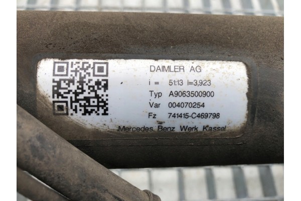 REAR DIFFER BRIDGE MERCEDES W906 A9063500900 2 1 163HP Bus Catalog number of the original A9063500900