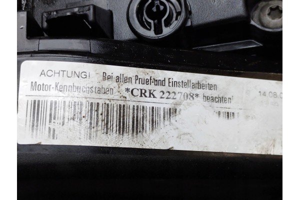 Audi A3 8V 1 6 TDI ENGINE POST CRK MOTOR Catalog number of the part CRK222708