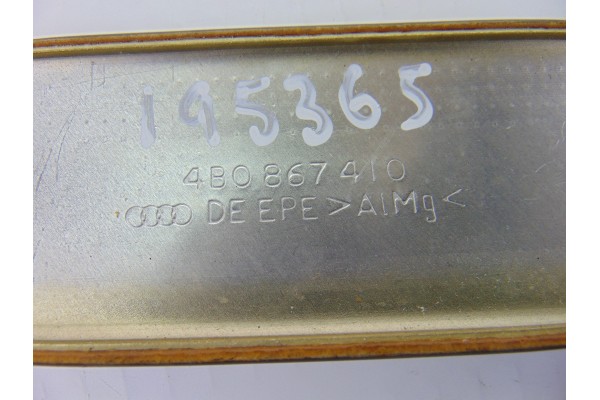 4B0867410 MOLDURAS DELANTERAS AUDI A6 AVANT (4B5) 3.0 2002 4B0867410 195365 AUDI - 2