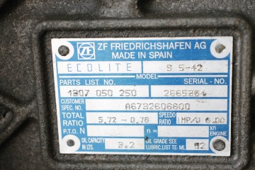Transmission zf s5 42 Mercedes atego 815 904 1307050250 ecolite Transmission type manual