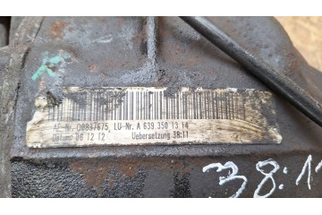 DYFER BRIDGE REAR 38 11 A6393501314 MERCEDES VITO VIANO W639 LIFT 2 2CDI 10 14 Catalog number of the part A6393501314