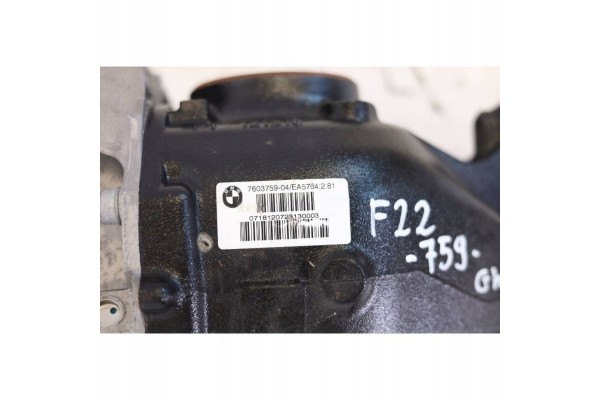 DIFFERENTIAL REAR BRIDGE 7603759 2 81 BMW F20 F22 F23 M240i 14 21 Car type passenger cars