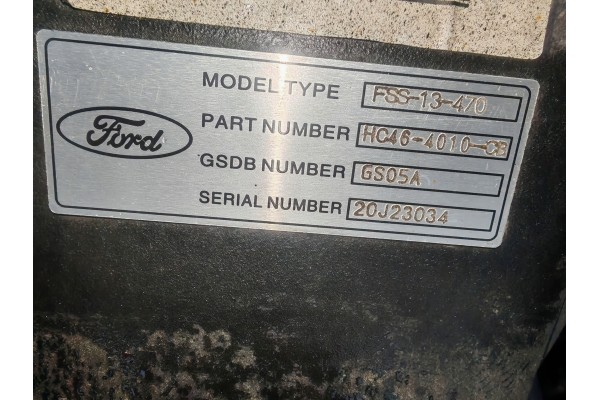 FORD F MAX 500 REAR BRIDGE DIFFERENTIAL HC464200 AAD Catalog number of the part HC46 4200 AAD