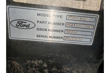 FORD F MAX 500 REAR BRIDGE DIFFERENTIAL HC464200 AAD Catalog number of the part HC46 4200 AAD
