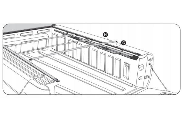 Dodge RAM 1500 5 7ft roller shutter with RAMBOX Catalog number of the part 606