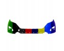 Bumper front upper part with hook hole 4 PDC CAPA FORD EDGE II Part manufacturer Blic