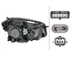 Faro delantero Hella 1EL 010 335-251 para Nissan Qashqai
