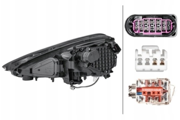 HEADLAMP 58T110 H CAYENNE 10 14 Catalog number of the part 1EL 011 745 581