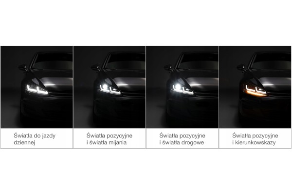 Osram LED headlight HL 104 BK Golf VII Black lamp Type of low beam headlights LED