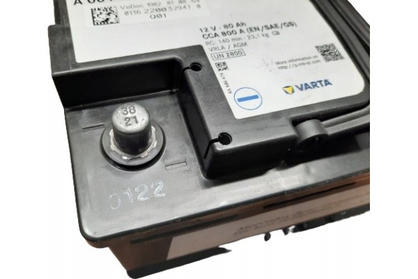 BATTERY MERCEDES AGM 80Ah 12V VRLA A0019828108 Batteries included yes