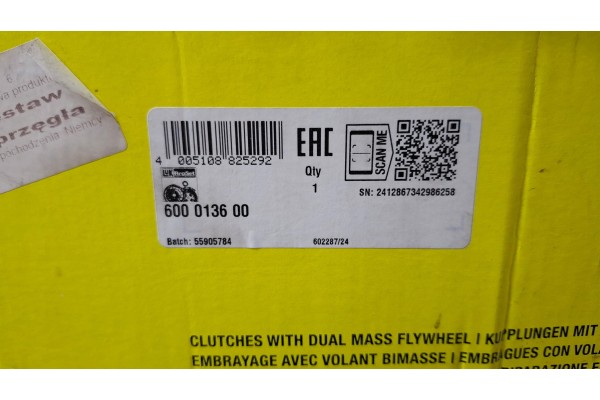 Clutch set two mass wheel LuK 600 0136 00 Part manufacturer Schaeffler LuK