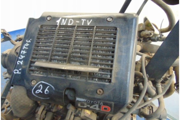 TOYOTA YARIS AND ENGINE COMPLETE ENGINE CODE 1ND TV P 247TYS