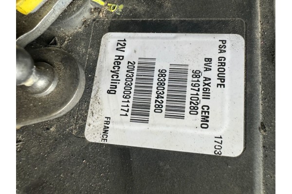 Opel Crossland X 2021 Complete chest 20v303 Part manufacturer Opel OE