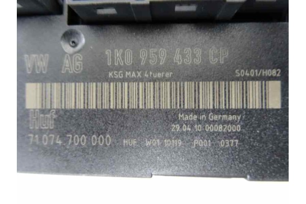 1K0959433CP MODULO CONFORT VOLKSWAGEN CADDY (2K)(02.2004) Tramper 2010 1K0959433CP 163312 VOLKSWAGEN - 1