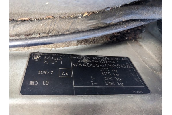 MOTOR BMW 5 E34 525tds M51 D25 256T1 143HP Quality of parts according to GVO O original with manufacturer s logo OE