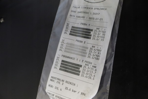 ENGINE TOYOTA YARIS II 1 4D4D 88KM 1N P72L TEST Packaging status replacement