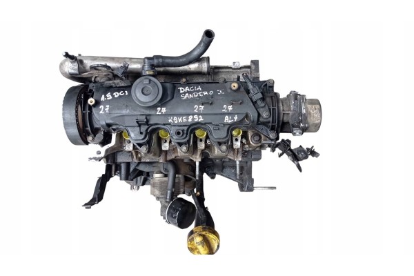 Motor K9KE892 para Dacia Sandero, Logan y Duster 1.5DCI Delphi