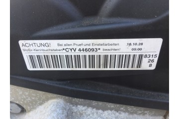 SEAT LEON III 16 17 1 2 TSI ENGINE CODE CYV 96 000 KM Car type passenger cars