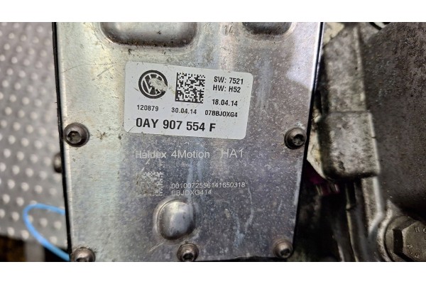 DYFER BRIDGE REAR HALDEX 0CQ525554D 0AY525010F VW TIGUAN 5N0 AUDI Q3 8U 4X4 Catalog number of substitutes 0AY907554F
