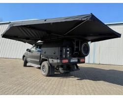 Freestanding awning Foxwing HD 270 28 kg canopy black left