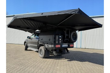 Freestanding awning Foxwing HD 270 28 kg canopy black left