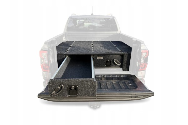 Drawer body double drawers pull out platform 100 kg Car type trucks cargo vans RVs passenger cars