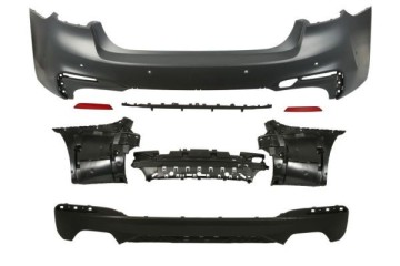 Rear bumper spoiler M PREF PDC 6 two double pipes BMW 5 G30 G31 G38