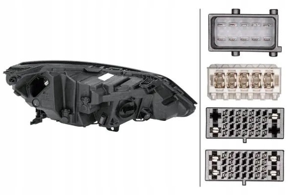 HEADLAMP LAMP 1EX 354 829 211 HELLA Packaging status original