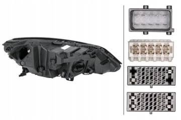 HEADLAMP LAMP 1EX 354 829 211 HELLA Packaging status original