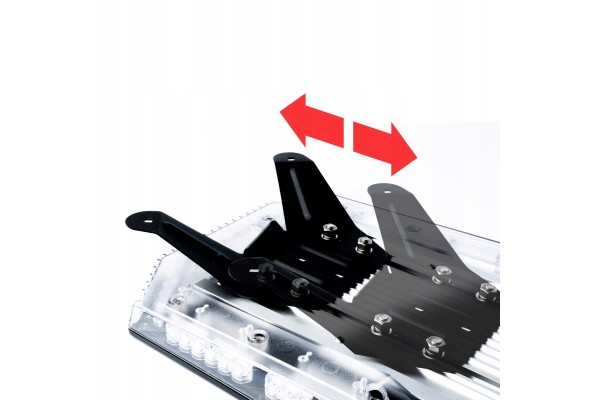 EINPARTS LED WARNING LAMP 612W FOR TRUCKS AND TOW TRUCKS WITH MAGNET ECE Color orange