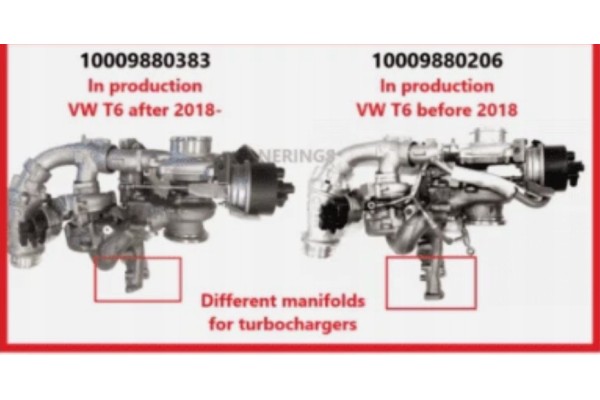 Turbo Crafter II T6 Transporter Man Tge 2 0TDI 170KM 130kW 204KM 150kW Part manufacturer KKK