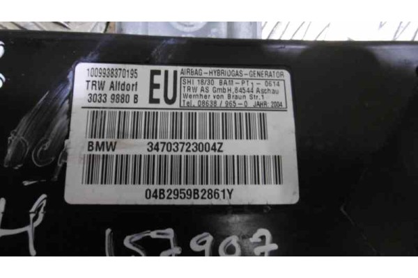 30339880B AIRBAG LATERAL DELANTERO DERECHO BMW SERIE 3 BERLINA (E46) 318d 2004 30339880B 157907 BMW - 1
