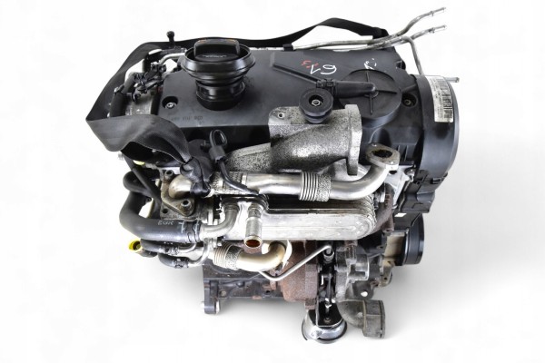 Engine PASSAT B6 GOLF V TOURAN OCTAVIA II TOLEDO 1 9TDI 105HP BXE COMPRESSION Quality of parts according to GVO O original with 